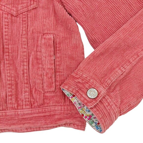Boden Corduroy Jacket Girls 9-10Y Pink Button Up 100% Cotton Casual - Picture 5 of 13